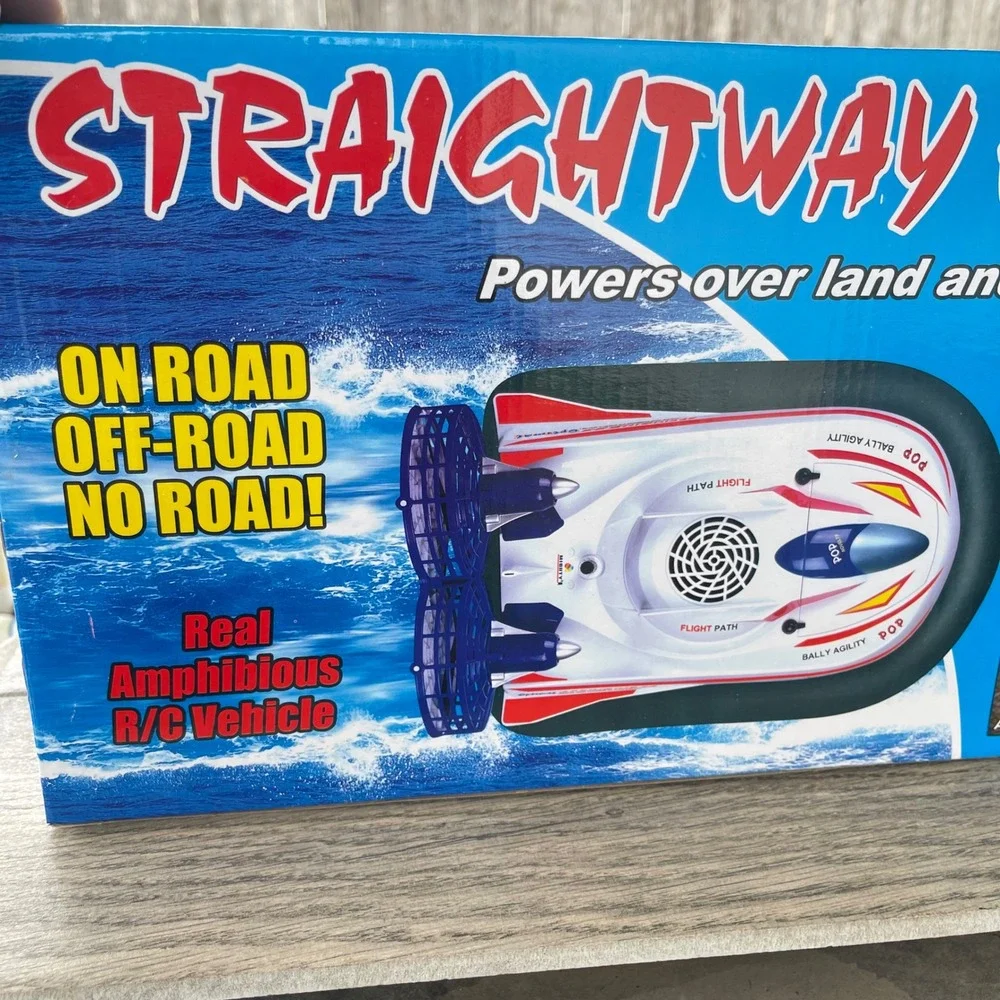 Newqida Straightway‎ Hovercraft R/C Kids Red White Amphibious 757-058 Land Water